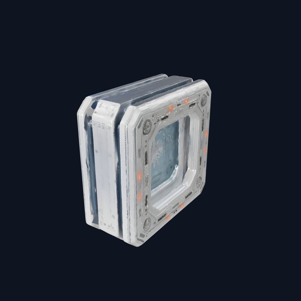 Futuristic Space Door Model Pack with PBR Textures